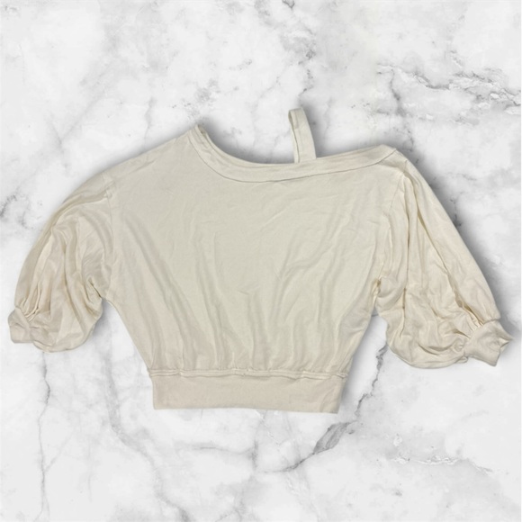 We The Free Tops - We the Free Off The Shoulder Cream Balloon Sleeve CropTop Women’s Size XS